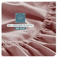 thumbnail image 6 of Full Sheet Set - Luxury 1800 Ultra-Soft Microfiber Full Bed Sheets - Double Brushed - Deep Pockets - Easy Fit - 4 Piece Set - Bedding Sheets & Pillowcases (Full, Heathered Rosewood), 6 of 9