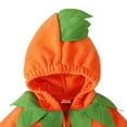 thumbnail image 6 of Newborn Infant Baby Girl Boy Halloween Pumpkin Costumes Cute Hooded Romper Jumpsuit Outfit Clothes, 6 of 10