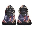 thumbnail image 5 of Black And Yellow Labrador Retriever American flag Patriot Shoes Sneakers Black Size 7.5, 5 of 7