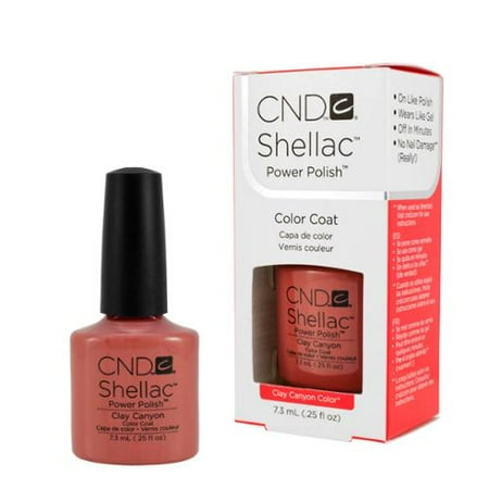 CND Shellac 0.25 Oz Nail Polish Gel UV Brown, CLAY CANYON, 541