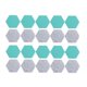 thumbnail image 3 of 12 pegatinas de pared de fieltro hexagonales DIY, pegatinas de fieltro adhesivas creativas de lana hexagonal, pegatinas multifuncionales para uso en casa o en la oficina (estilo aleatorio)., 3 of 6