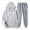 Gray, variant on Hueook Valentine's Day Date Night Outfit for Women's Valentine's Day Print Fall/Winter Hoodie Sweatpants Long Sleeve Hoodie Set Suits Gray XL