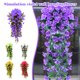 thumbnail image 3 of Uuiauoio Violet Artificial Flowers - Wall Hanging Flower Fake Flower Decoration Simulation Valentine Day Wedding Home Garden Decor, 3 of 3