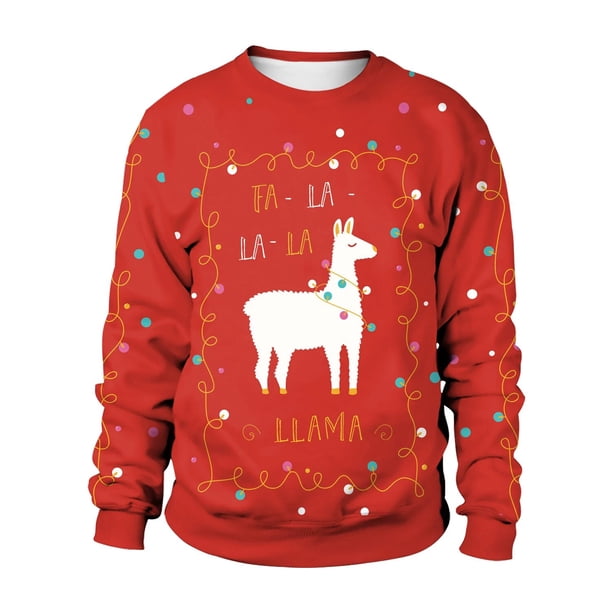 Sudaderas de Navidad para hombres, chándal, jerseys de cuello redondo, sudaderas con capucha Vintage, ropa masculina de manga larga Unisex, Invierno