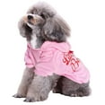 thumbnail image 3 of Winter Dog Hoodie with Leash Hole, Cozy Plush Lined Sweater and Comfortable Jacket for Small Dogs, Multiple Colors Available, 3 of 7