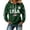Army Green#6035FF, variant on AHMOMEI 250th Anniversary USA Shirt Women America 1776-2026 250th Anniversary Waffle Hoodie 4th of July Hooded Sweatshirt Women