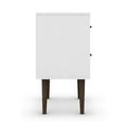 thumbnail image 3 of Manhattan Comfort Liberty Modern 2 Drawer Bedroom End Table Nightstand, White, 3 of 6