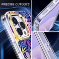 thumbnail image 5 of Tarise iPhone 14 Pro Max Case with Screen Protector, [Wireless Charging] Shockproof Drop Proof Dual Layer Rugged Hybid Back Cover with TPU Impact Resistant for Apple iPhone 14 Pro Max, Flower, 5 of 8