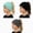 Black/Lake Blue/Grey, variant on 2-Pack Women's Ponytail Beanie Winter Hat – Tail Stretch Cable Knit Cap for Messy High Bun Ponytail Hat