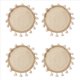 thumbnail image 1 of 4X Cesta Tejida DecoracióN de la Pared Cesta Tejida DecoracióN de la Pared de Mimbre Colgante de Pared PequeñO Macramé Boho Arte de la Pared DecoracióN del Hogar, 1 of 5