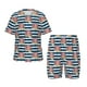 thumbnail image 1 of Fotbe Popcorn Pijama Estampada de 2 Piezas para Niños – Ropa de Dormir de Manga Corta Cómoda para Niños y Niñas, Camiseta y Shorts de Algodón-Small, 1 of 6