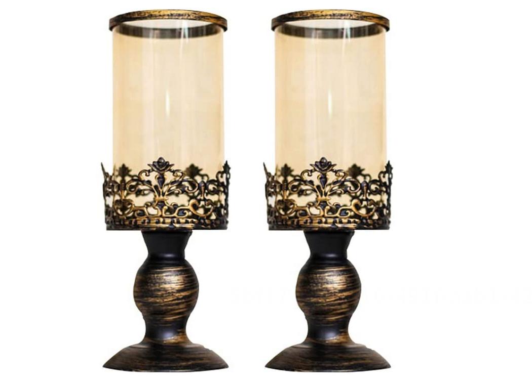 Decorative Candle Holder, Metal Creative Retro Romantic Candle Holder