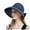 Z104-Navy, variant on Women's Bowknot Sun Visor Hat, Breathable UV Protection Wide Brim Cap Ponytail Packable Foldable Cap for SummerTravel Beach Vacation