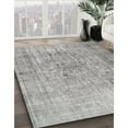 thumbnail image 2 of Ahgly Company Indoor Round Contemporary Battleship Gray Area Rugs, 3' Round, 2 of 6
