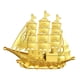 thumbnail image 5 of Adorno de decoración de barco de vela, obra de arte, regalo de inauguración de la casa moderno, artesanía, decoración Feng Shui, modelo de barco de 10cm x 78cm, 5 of 8