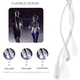 thumbnail image 5 of Luz de libro LED recargable, luces de lectura para libros en la cama por la noche, 4 bombillas LED superbrillantes, control de luz para leer, tejer, acampar Xemadio 2035183, 5 of 9