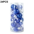 thumbnail image 2 of TureClos Christmas Hanging Ball Ornaments, 24Pcs Red White Christmas Ornaments Shatterproof for Xmas Party Holiday Wedding Decoration, 2 of 5