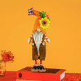 thumbnail image 4 of Birdeem Cloth Standing Posture, Sunflower Large Skirt, No Face Doll, Rudolf Doll Decorations, Thanksgiving, 4 of 4