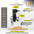 thumbnail image 3 of InfiniteRule Security 61774 | 4 Pack Mixed 2.0, Keyed Alike, Hitch Locks for B&W 2.0" Tow & Stow 10K LB - Includes Lock for 2.0" Receiver - Does NOT FIT 2015+ Toyota 2.0" Receiver, 3 of 6