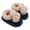 Black, variant on Otqutp Kids Cute Slippers Girls Fuzzy Plush Bunny Ear Platform Heeled Slipper Winter Warm Comfort Furry Non Slip House Shoes