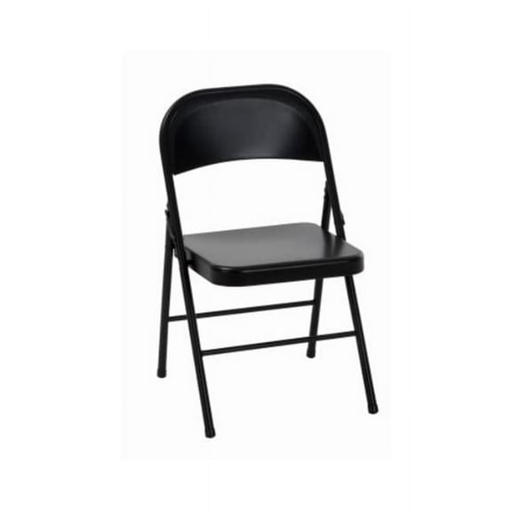 Dorel Home Furnishings 130648 Steel Fold Chair, Black