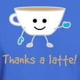 thumbnail image 3 of CafePress - Thanks A Latte! Dark T Shirt - Men's Classic Graphic Cotton T-Shirt, 3 of 4