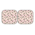 thumbnail image 7 of Bingfone Beautiful Butterflies and Hearts Windshield Sun Shade 2-Piece Foldable Car Front Window Sunshade for Most Sedans SUV Truck-Small, 7 of 7