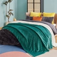 thumbnail image 2 of Sherpa Fleece Blankets Queen Size for Bed - Thick and Warm Blanket for Winter, Soft Fuzzy Plush Queen Blanket for All Seasons,  Forest Green, 90x90 Inches, 2 of 9