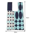thumbnail image 3 of Top-handle Bags Plaid Polka Dot Pattern Women Knitting Purse for Work (Orange), 3 of 8