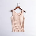 EHTMSAK Womens Tank Tops with Built in Bras 2024 Summer Casual Crew