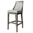 thumbnail image 1 of Maven Lane Tabouret de Bar Vienna, Finition Chêne Récupéré avec Tissu Gris Cendré, 1 of 6