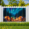 thumbnail image 2 of Outdoor Adventure Camping Banner Night Sky Design Lantern Decor Tent Setup for Outdoor Party Nature Enthusiasts Journey, 2 of 9