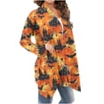 thumbnail image 6 of Kezqiaxn winter Coats for Women Fashion Halloween Fashion Long Sleeve Cardigan with Allover Print Womens Jackets, 6 of 7