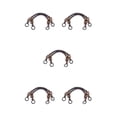 thumbnail image 2 of Decodeary 2pieces Multi Color Handle Shoulder Bag Belt Practical And Elegant Wood Bead brown 46cm 5Set, 2 of 6