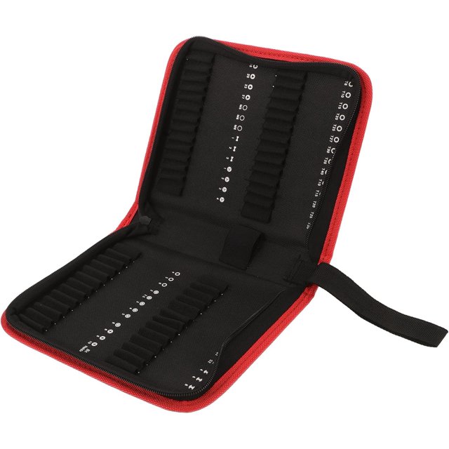 Herramienta de tela de mano Case Drill para Zipper Carrying Driver Oxford Bit Black Storage Bits Bolsita pequeña