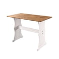thumbnail image 2 of OS Home and Office Furniture Solid Pine Corner Dining Booth in White, 2 of 7