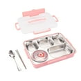 thumbnail image 4 of veasfak Boîte à Lunch Bento Récipient à Lunch Détachable Étanche Chauffe-Nourriture Portable Simple Rose, 4 of 9