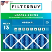 Filterbuy 15.25x15.25x4 MERV 13 Health Defense, Pleated HVAC AC Furnace Air Filters (1-Pack)