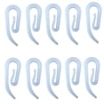 thumbnail image 4 of LABRIMP 120Pcs White Plastic Curtain Hooks for Hanging Curtains Window Dressing, 4 of 8