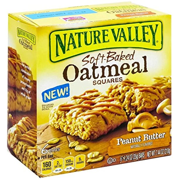 SoftBaked Oatmeal Squares, Peanut Butter (Pack Of 3)