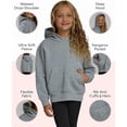 thumbnail image 5 of PC Girls Sweatshirt, 3 Pack Hoodies for Teen Girls, Crewneck Sweatshirt Quarter Zip, Fleece Hoodies, Sizes 2T–16 Clothing, 5 of 6