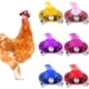 thumbnail image 1 of 6 Piezas Sombreros de Pollo para Gallinas Mascotas Pequeñas Accesorios Divertidos para Pollo Sombrero de Plumas con Elástico Ajustable, 1 of 7