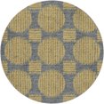 thumbnail image 2 of Addison Rugs Dream Shag Premium Machine Washable Transitional Geo, Circles Gilded Round Rug, 8' x 8', 2 of 8