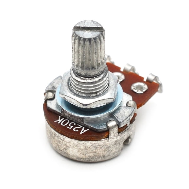 Mini potenciómetro de guitarra Potenciómetros cónicos lineales con bayoneta L15mm Eje corto para bajo eléctrico Potenciómetro A250k Accesorios para instrumentos musicales TUNC Sencillez