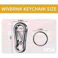 4 Pack , Metal Key Chain, Sturdy Key Ring, Key Rings Key Organizer Clip ...