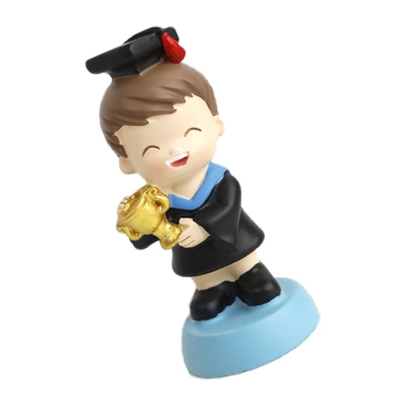 DECORNIJIA Graduation Party Decorations Resin Blue For Graduation Season 1Pcs