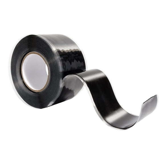 BESTSKY Self-Fusing Silicone Grip Tape for Gym Equipment,Pull Up Bars,Barbells,Dumbbells,Sports Gear,Handles & Steering Wheel,And Tools (Black,5 Ft)