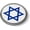Metal Bezel, variant on Star of David 3D Domed Round Automotive Emblem