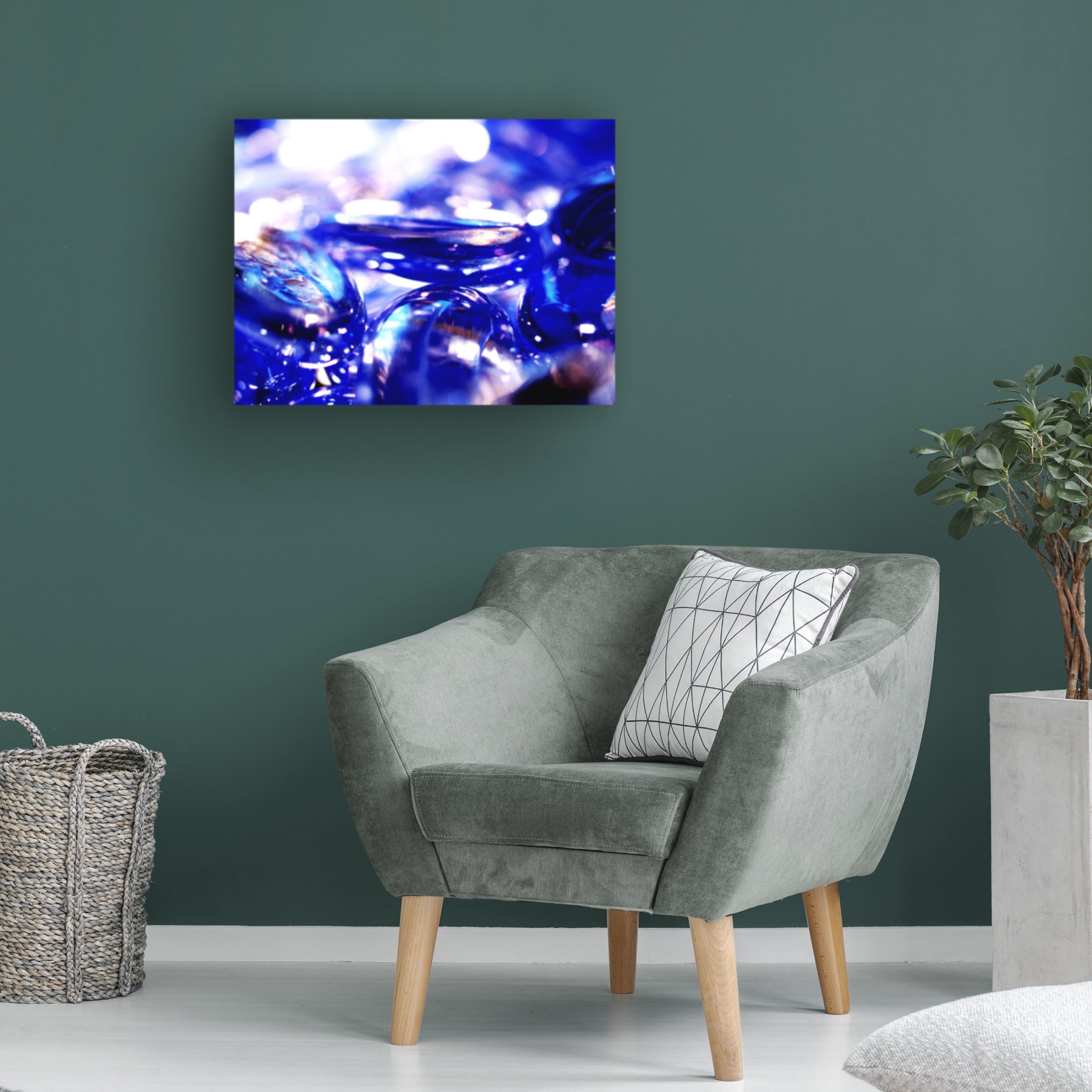 Canvas Wall Art - Clive Branson 'Pebbles' Wall Art for Living Room, Bedroom, or Office Décor by Trademark Fine Art - 47 x 35 Inches