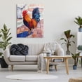thumbnail image 3 of Stupell Industries Rooster Standing on Bricks Animals & Insects Painting Gallery Wrapped Canvas Print Wall Art, 36 x 48, 3 of 8